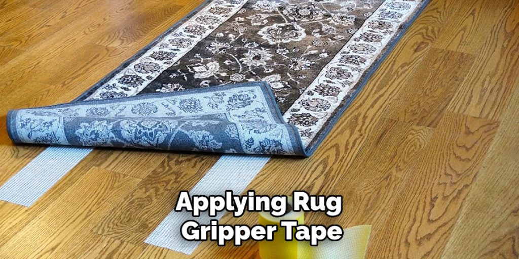 Applying Rug Gripper Tape