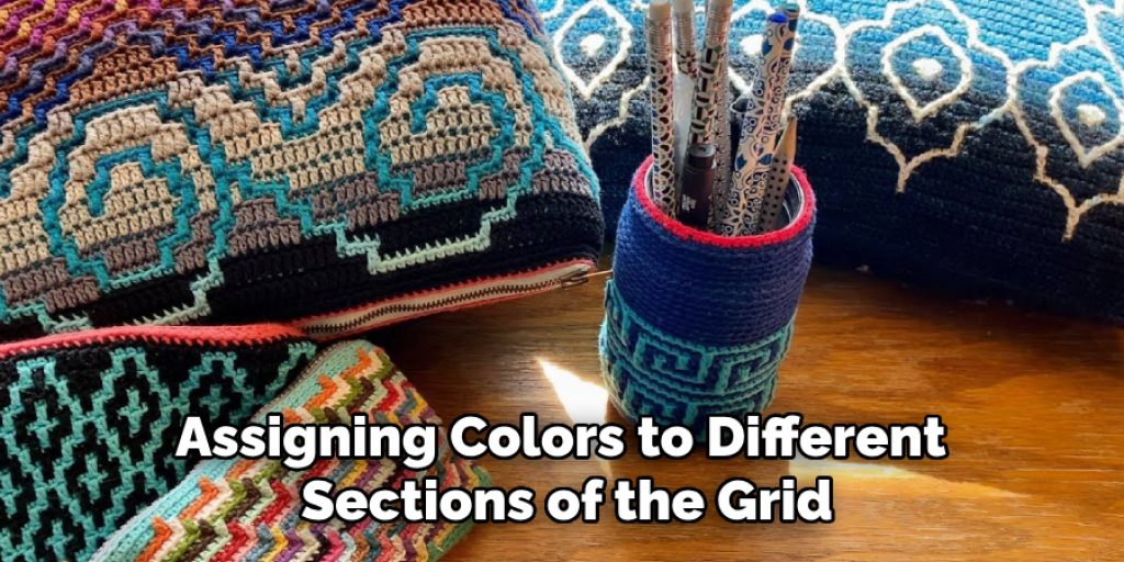 Assigning Colors to Different Sections of the Grid