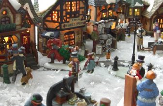 How to Display Christmas Village in Small Space