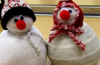 How to Make a Fabric Snowman