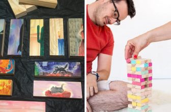 How to Paint Jenga Blocks