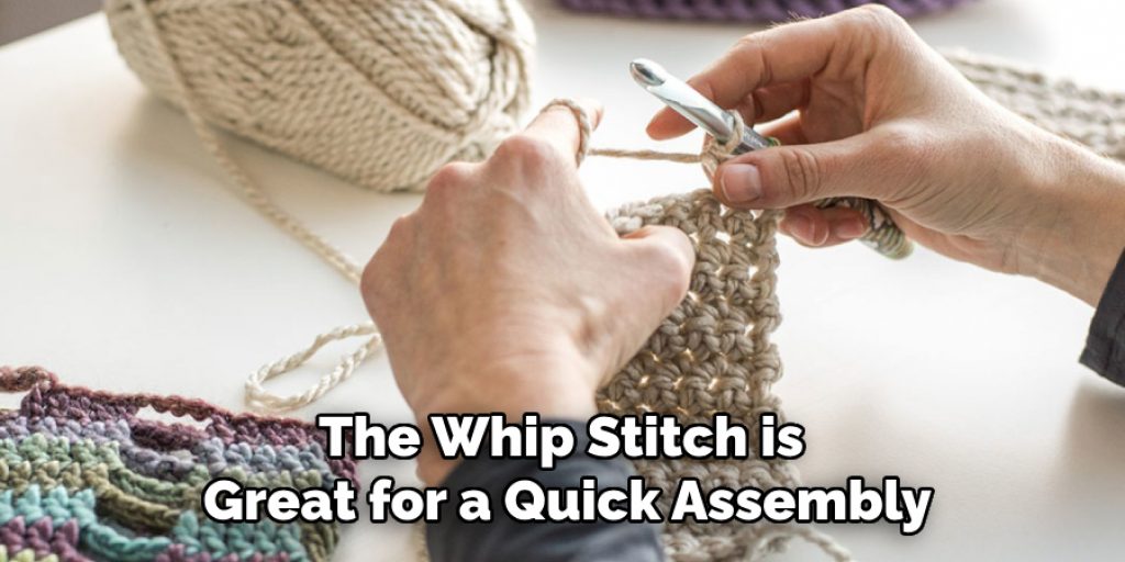 The Whip Stitch is 
Great for a Quick Assembly