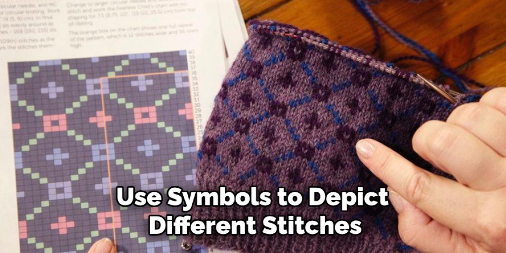 Use Symbols to Depict Different Stitches