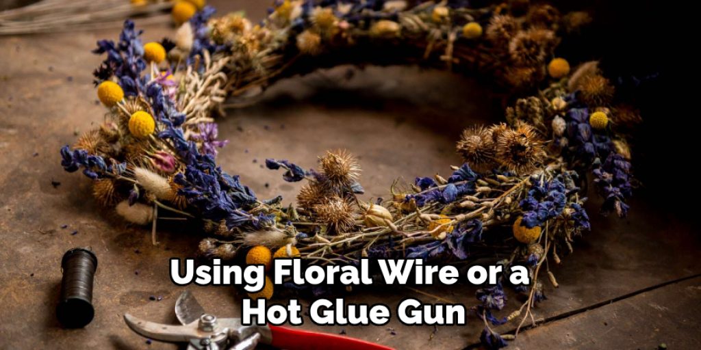 Using Floral Wire or a Hot Glue Gun
