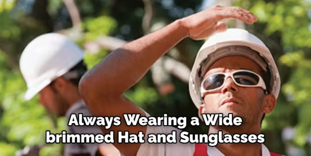 Always Wearing a Wide-brimmed Hat and Sunglasses