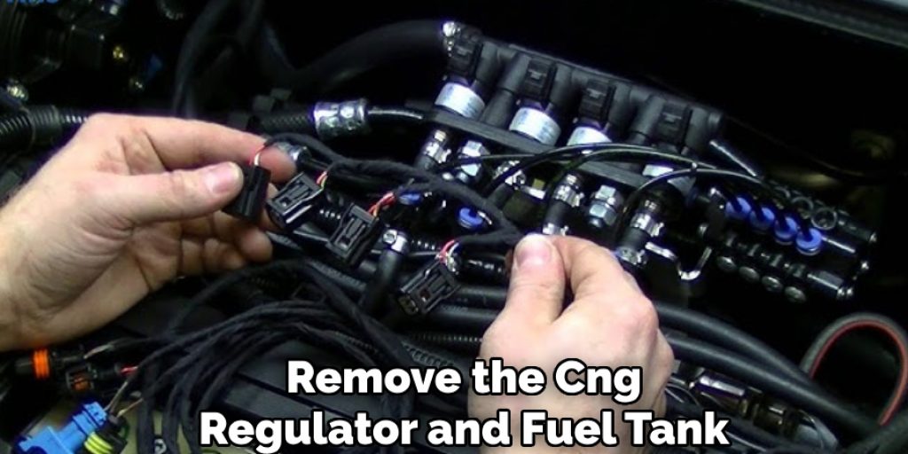 Remove the Cng Regulator and Fuel Tank