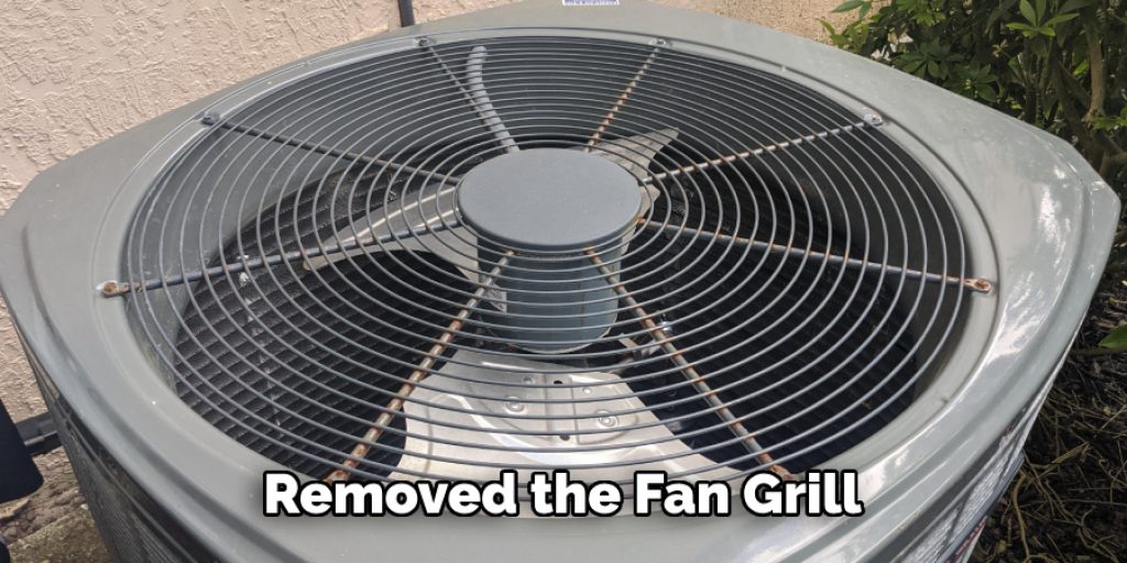 Removed the Fan Grill