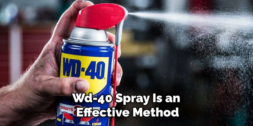 Wd-40 Spray Is an Effective Method