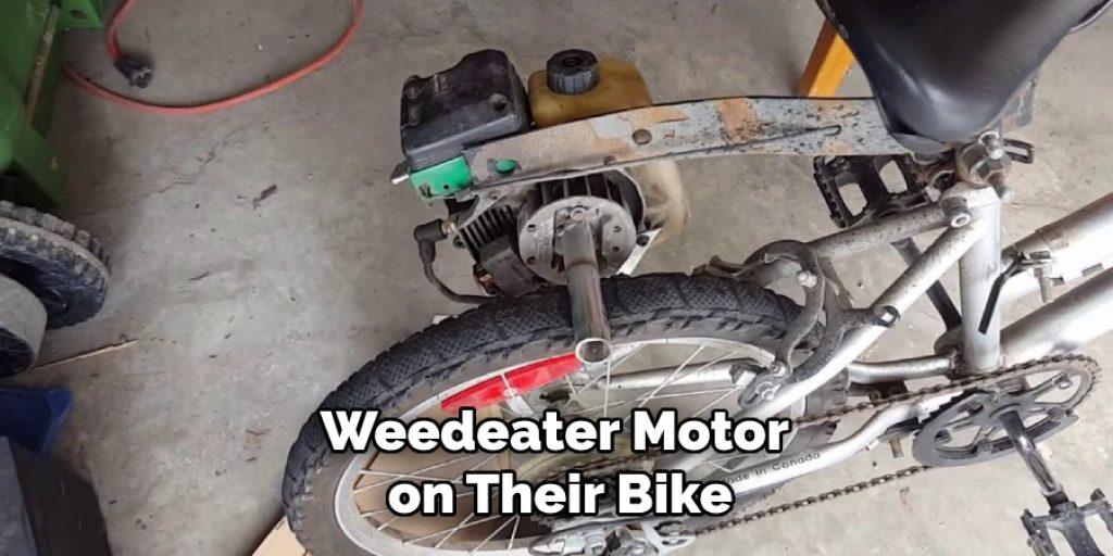 Weedeater Motor on Their Bike