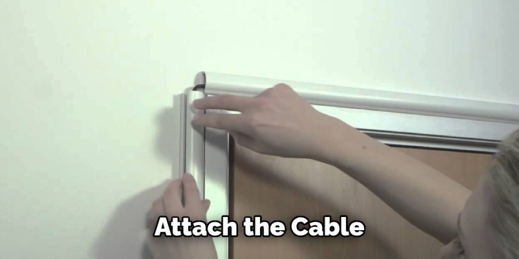 attach the cable