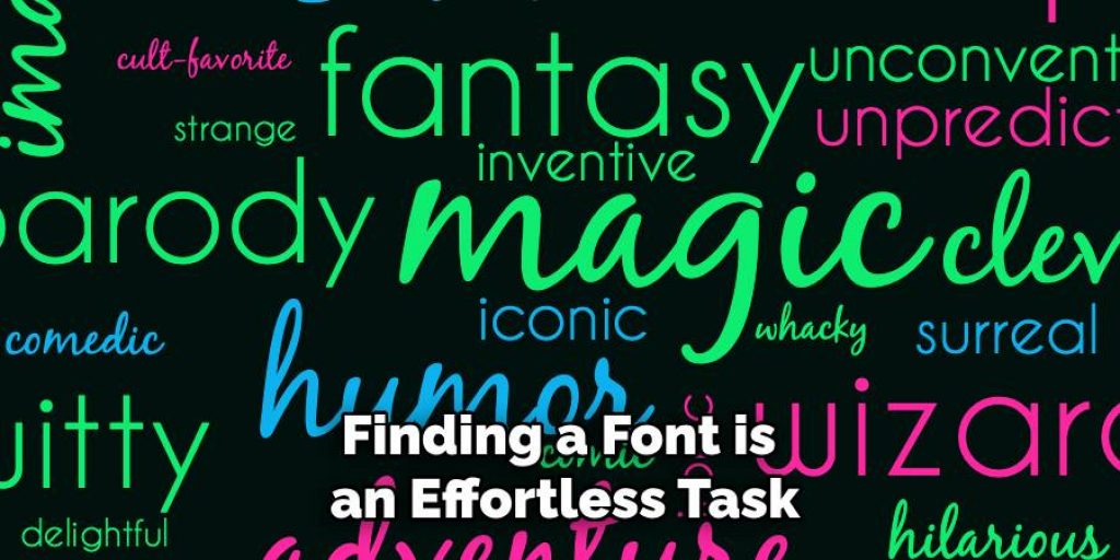 Finding a Font is 
an Effortless Task