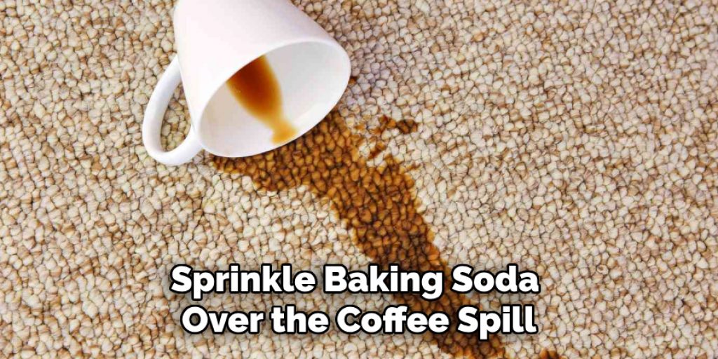 Sprinkle Baking Soda Over the Coffee Spill